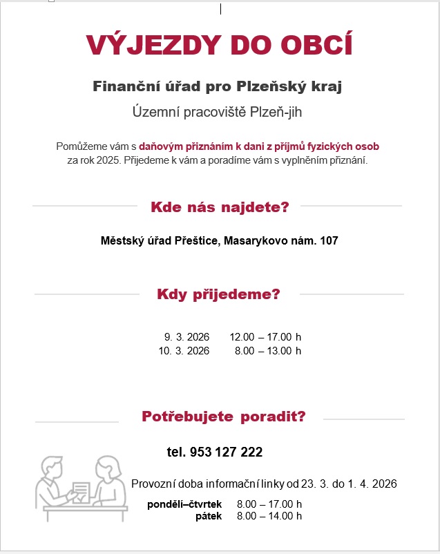 výjezdy do&nbsp;obcí